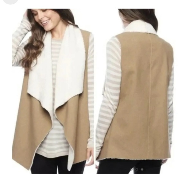 Splendid Keane Faux Sherpa Open Vest - Picture 2 of 6